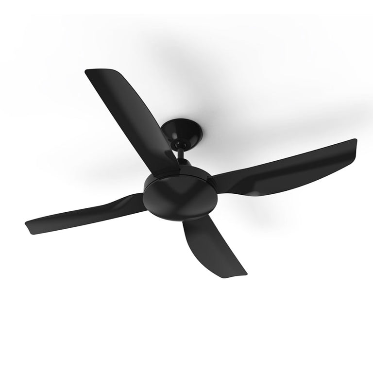 Coolum 52" AC 4 Blade Ceiling Fan Black - COOLUM/52/BK