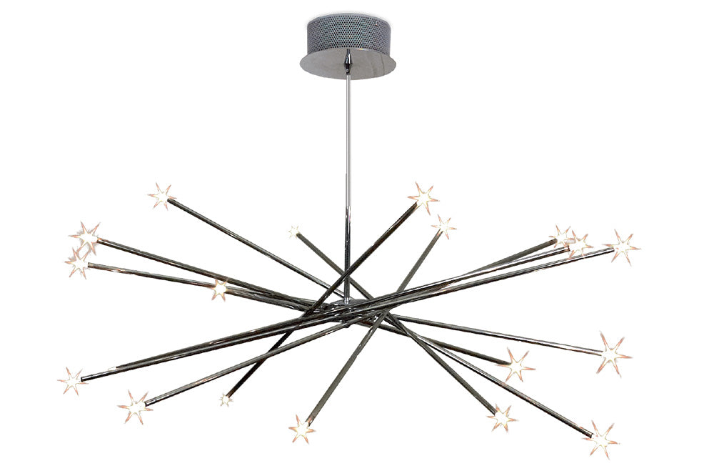 Acent 20 Light Adjustable Pendant Chrome - CP5020-20P