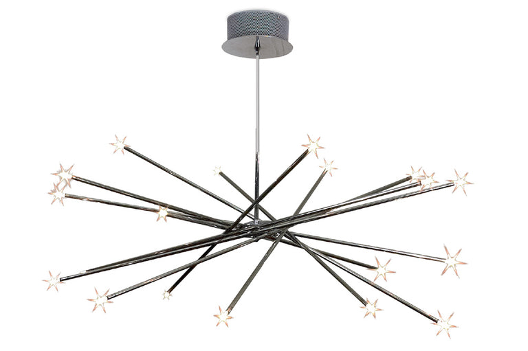Acent 20 Light Adjustable Pendant Chrome - CP5020-20P