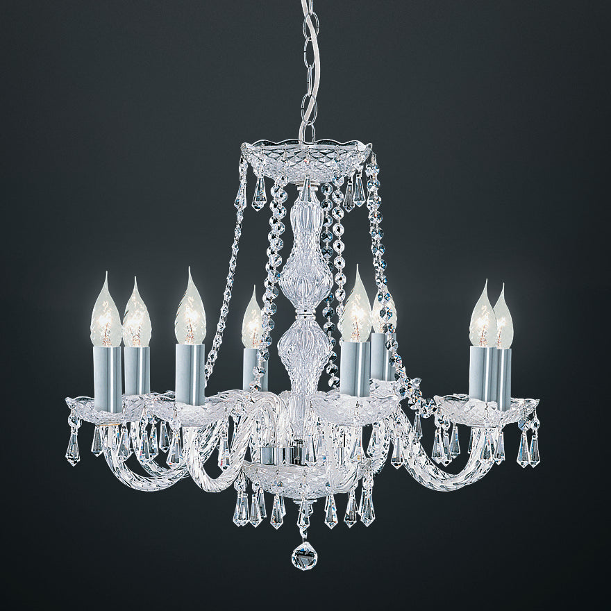 Hale 8 Light Chandelier Chrome - CRC-HALE-8P