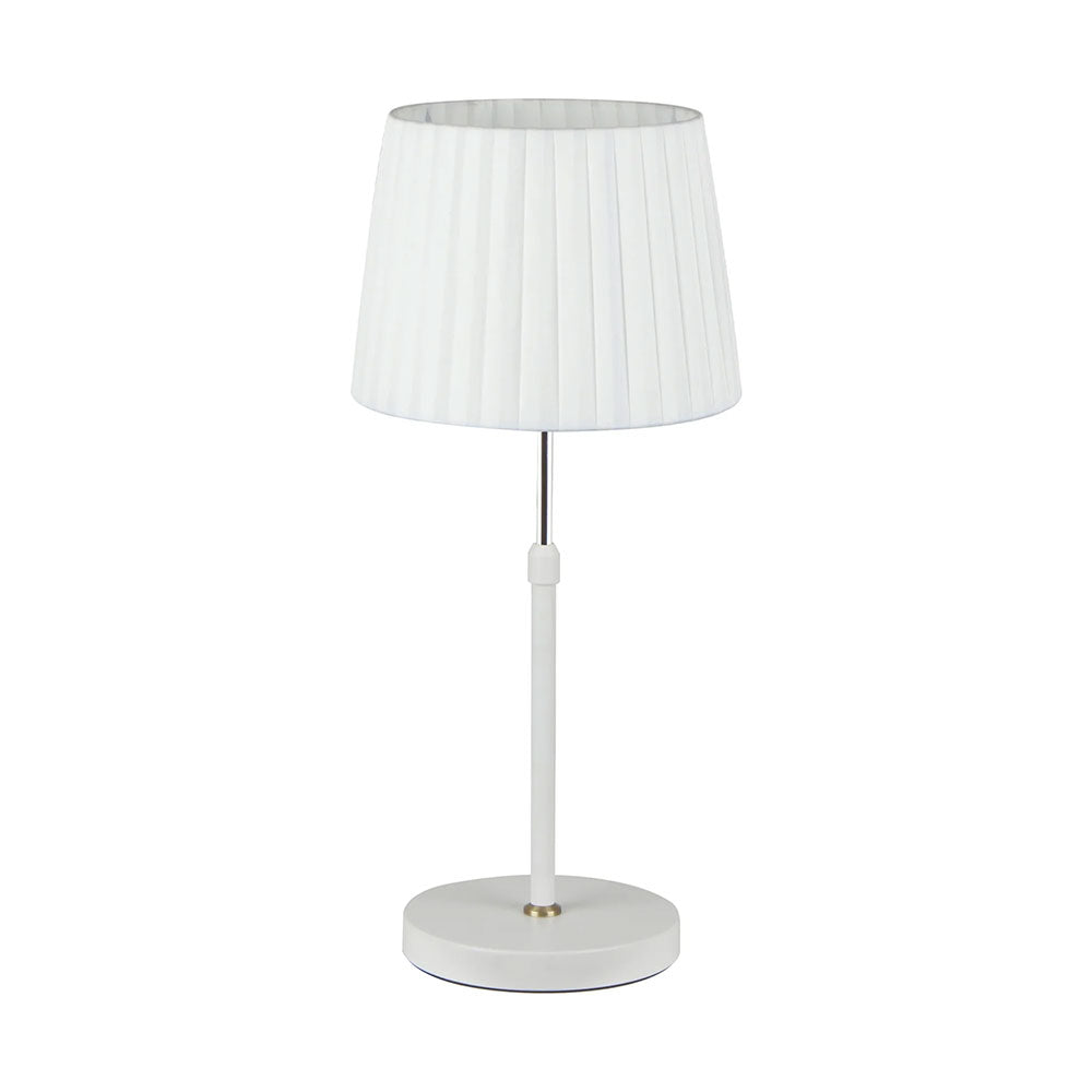 Crecer Slanted Pleated Shade Height Adjustable Table Lamp - CRECER-T3