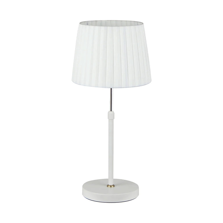 Crecer Slanted Pleated Shade Height Adjustable Table Lamp - CRECER-T3