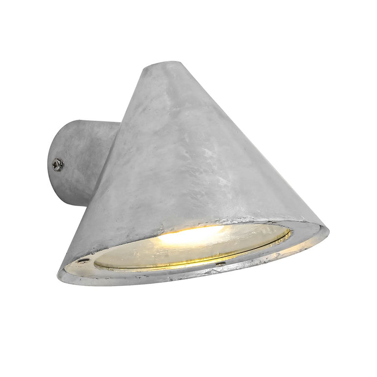 Cuchara Exterior Cone Surface Mounted Wall Light Galvanized - CUCHARA3