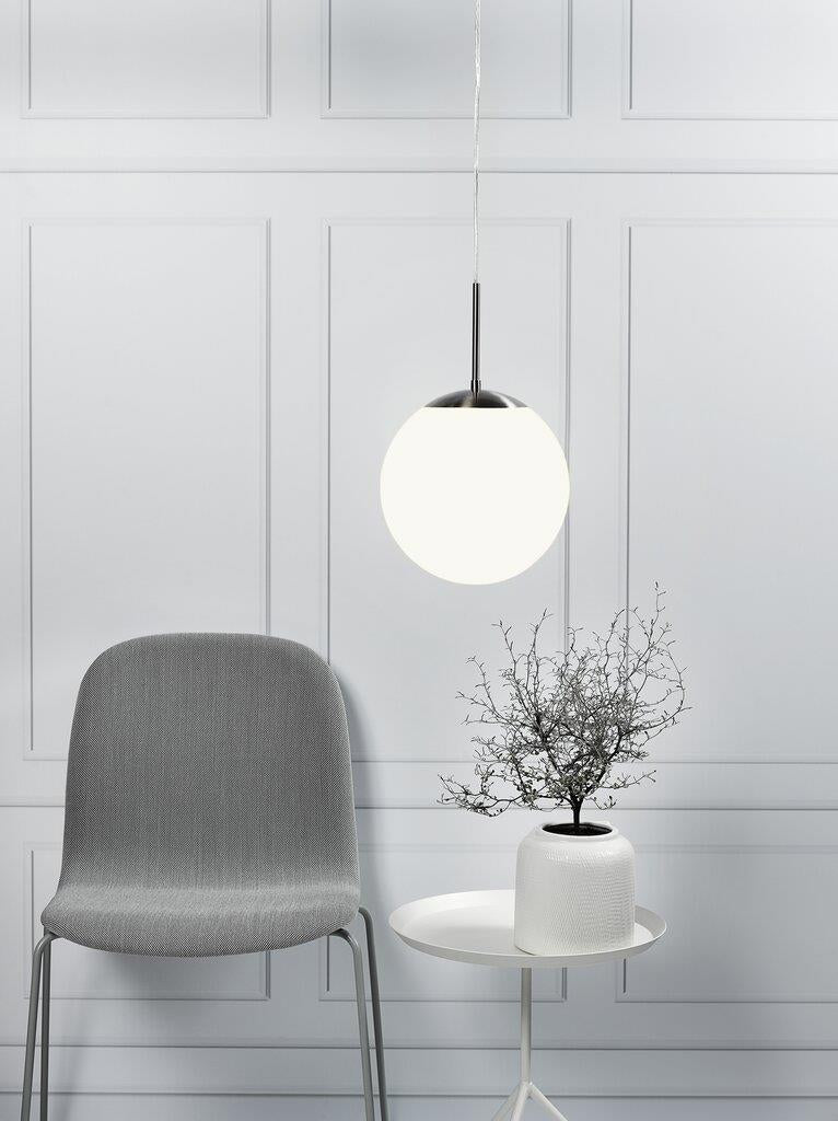 Cafe 30 1 Light 300mm Pendant Brushed Chrome - 39583001