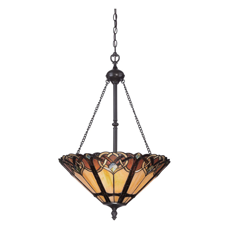 Cambridge 3 Light Pendant Vintage Bronze - QZ/CAMBRIDGE/P