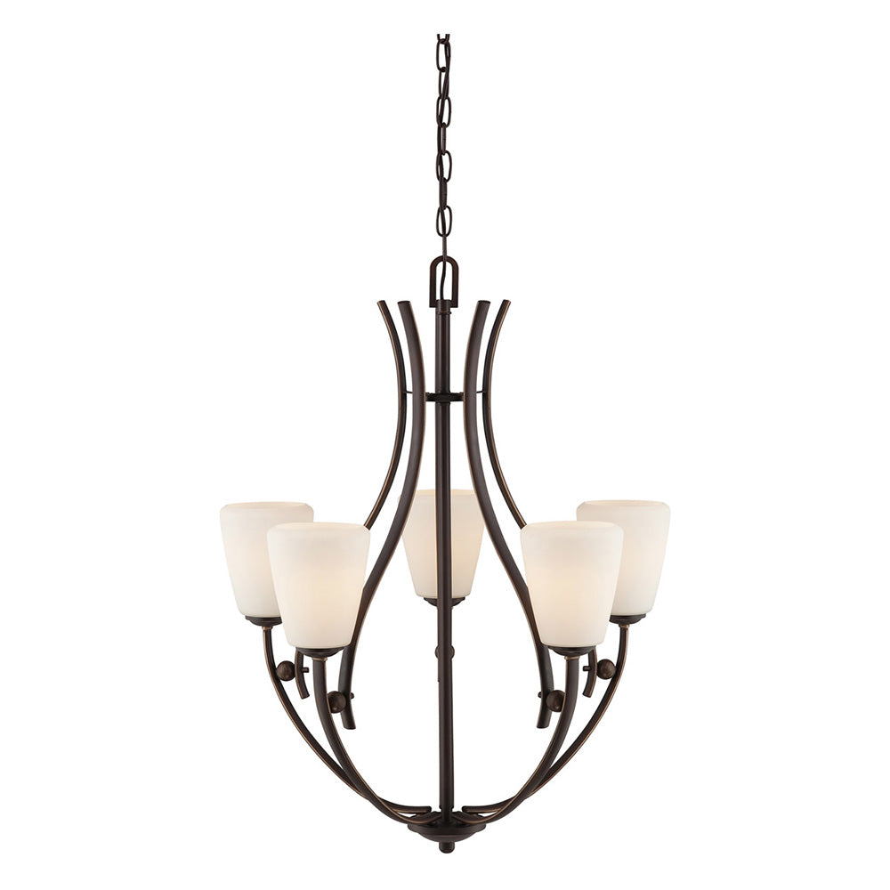Chantilly 5 Light Chandelier Palladian Bronze - QZ/CHANTILLY5