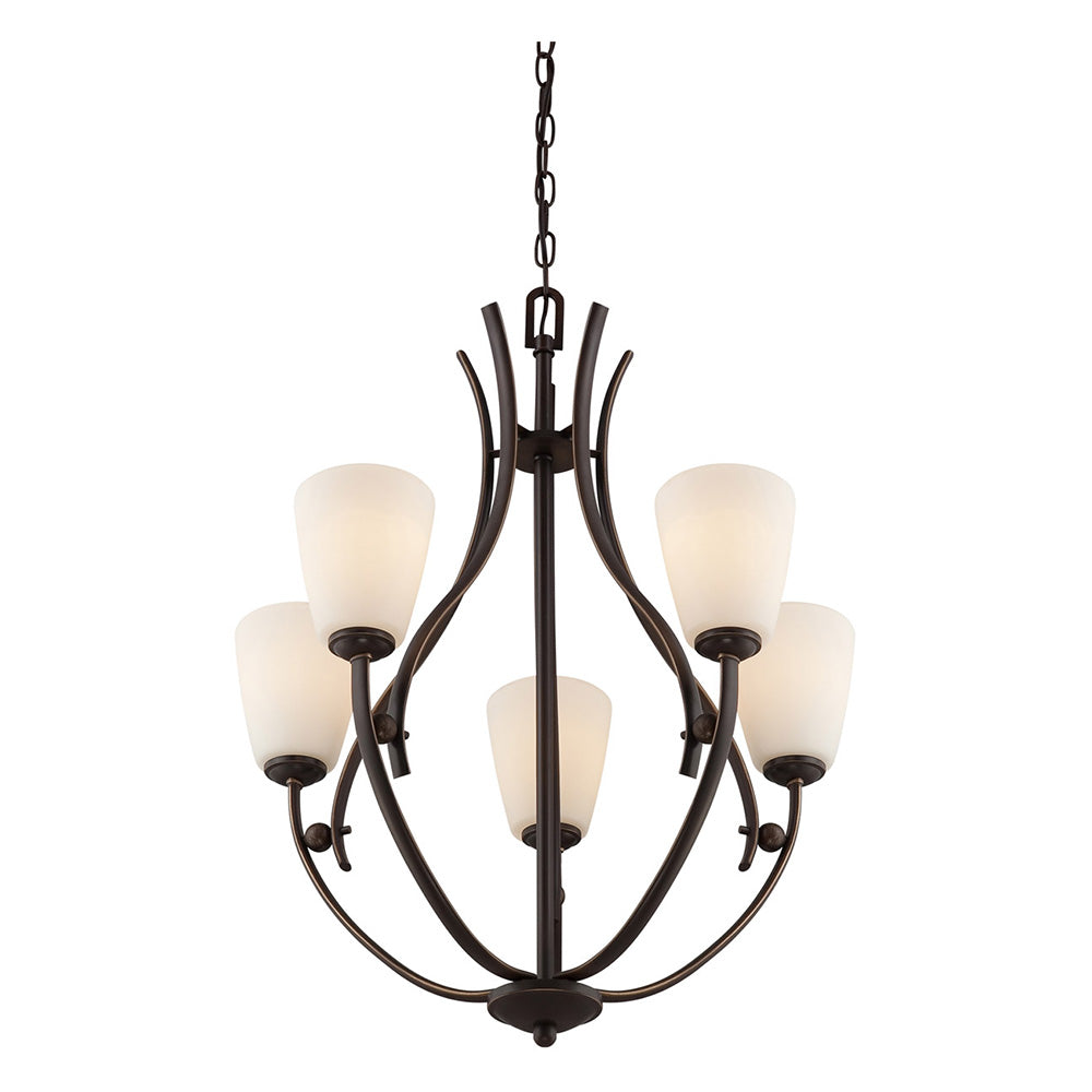 Chantilly 5 Light Chandelier Palladian Bronze - QZ/CHANTILLY5