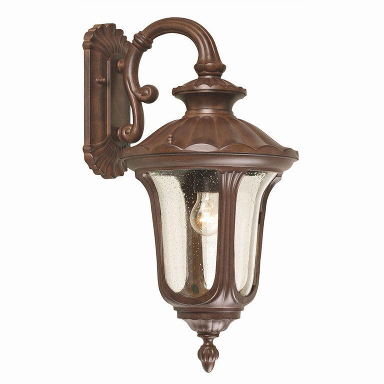 Chicago 1 Light Medium Wall Down Lantern Rusty Bronze Patina - CC2-M