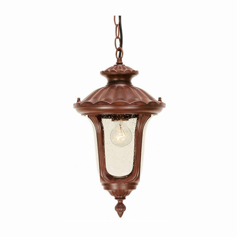 Chicago Small Chain Lantern Rusty Bronze Patina - CC8-S