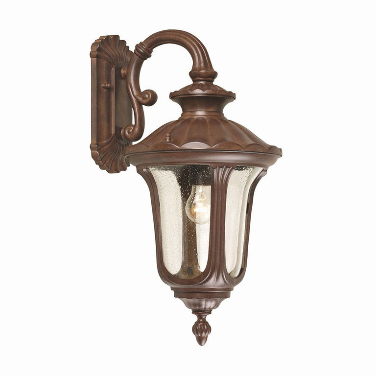 Chicago 1 Light Small Wall Down Lantern Rusty Bronze Patina - CC2-S