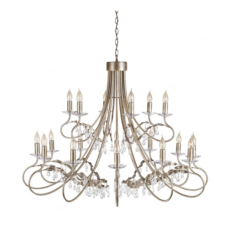 Christina 18 Light Chandelier Silver/Gold - CRT18-SIL-GOLD