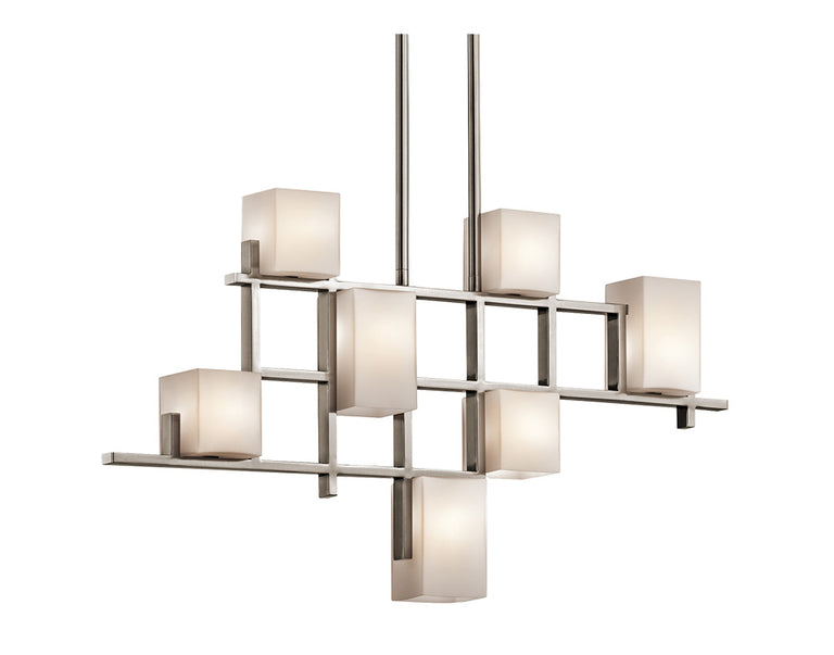 City Lights 7 Light Chandelier Classic Pewter - KL/CITY/LIGHTS7B