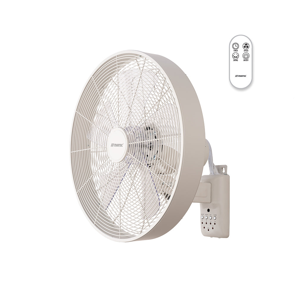 Como AC 16" Wall Fan With Remote Control White - MWFC400W