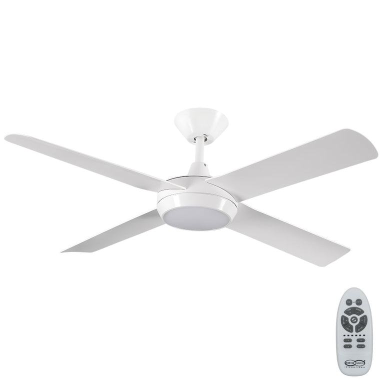 Concept 52" DC Ceiling Fan With 18W LED Dimmable Light White / Tri-Colour - CL355