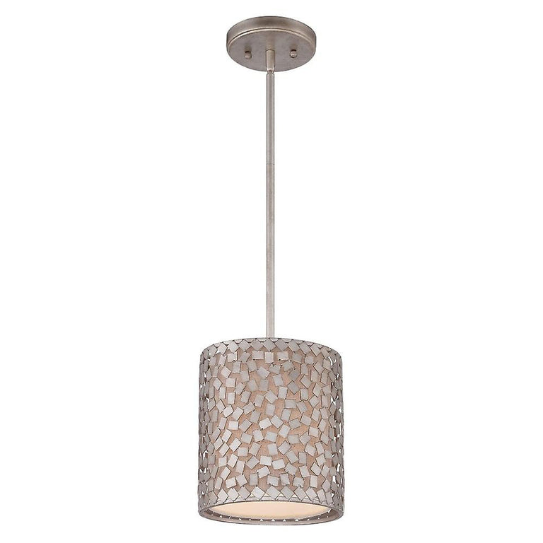 Confetti 1 Light Mini Pendant Old Silver - QZ-CONFETTI-P-S