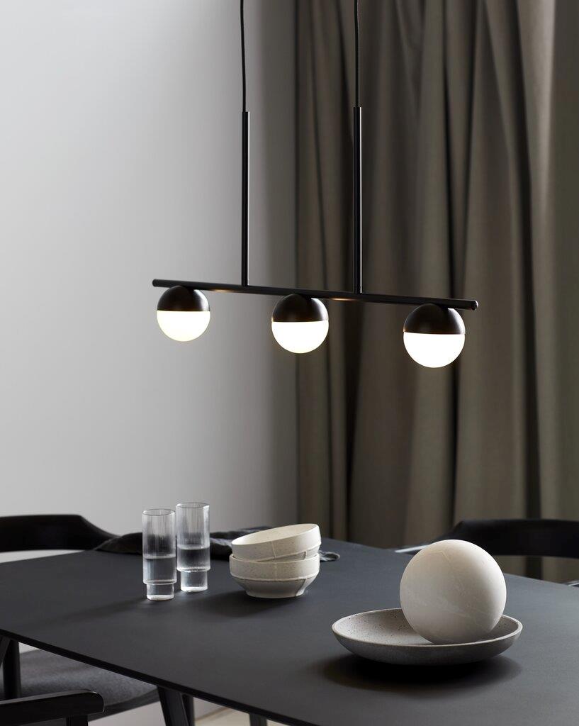 Contina 240V G9 3 Light Pendant Black - 2010953003