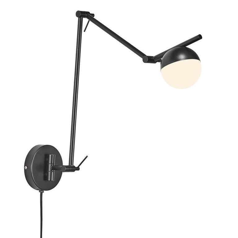 Contina 240V G9 Adjustable Wall Light Black - 2010971003