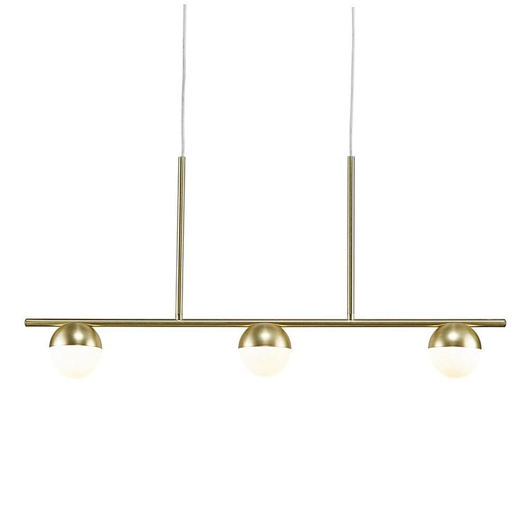 Contina 240V G9 3 Light Pendant Brass - 2010953035