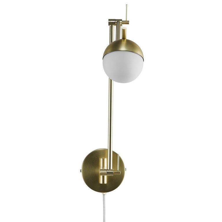 Contina 240V G9 Adjustable Wall Light Brass - 2010971035