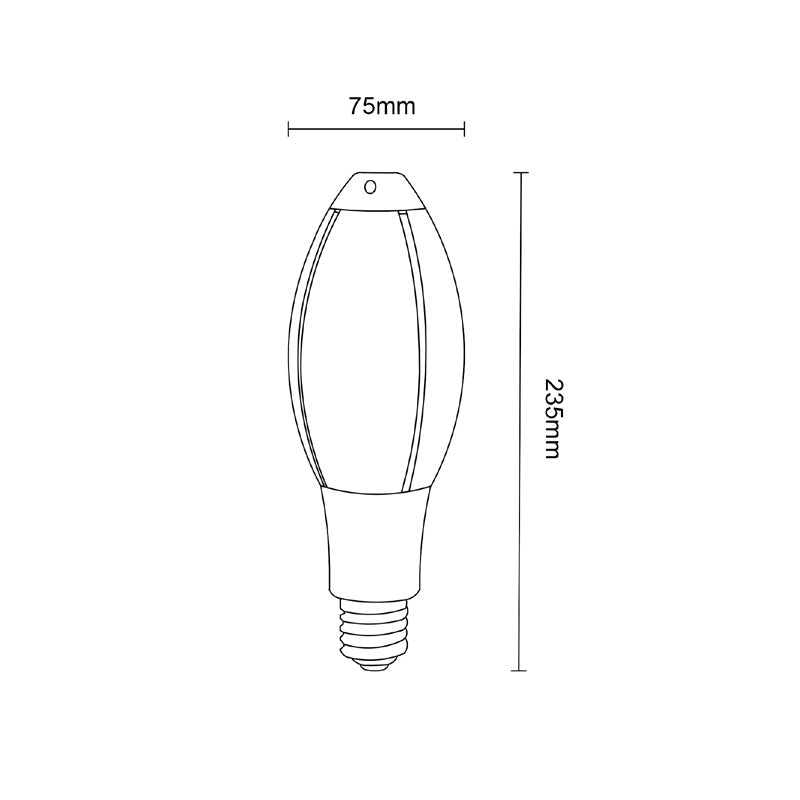 Corn 25W LED E27 Frosted Diffuser Globe / Warm White - ELLIP01