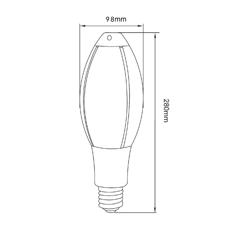 Corn 45W LED E40 Frosted Diffuser Globe / Warm White - ELLIP03