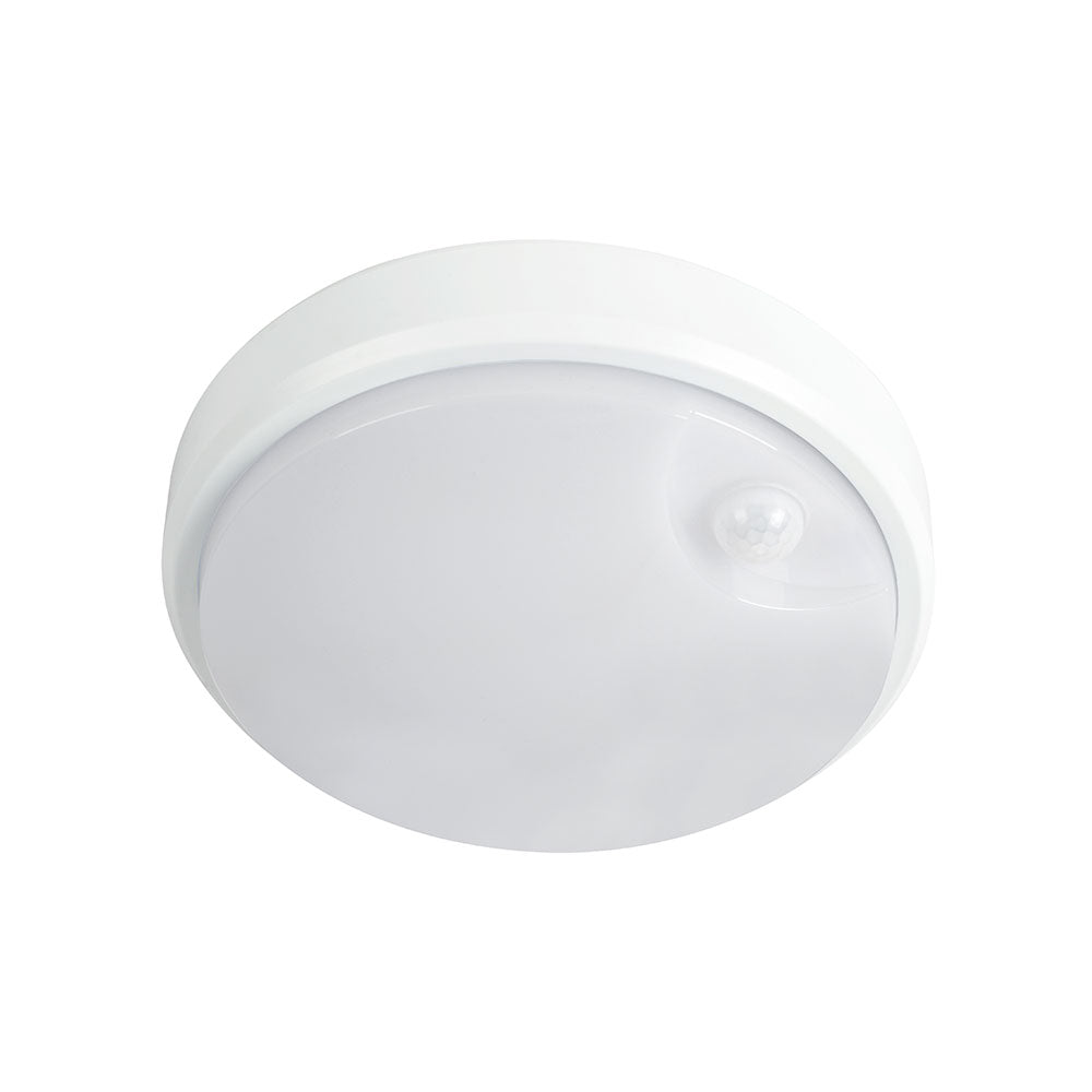 Cove Round 15W LED Bunker With PIR Sensor White / Tri-Colour - MLXCR34615S