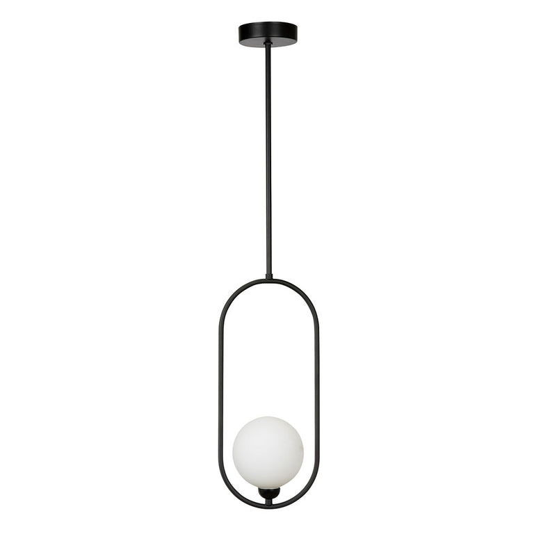 Dacaran 1 Light Pendant Black - DACARAN-1P Black