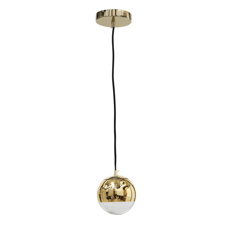 Replica Tom Dixon Mirror Ball Gold Glass Pendant Small - DALIDA-15 Gold
