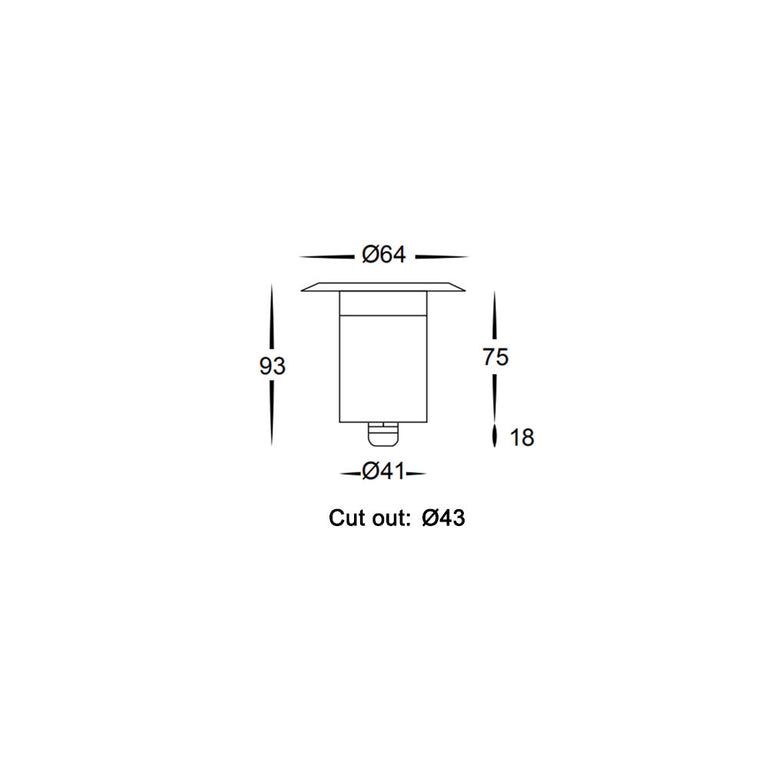 Rena 12V LED Deck Light 316 Copper / Daylight - DECK04