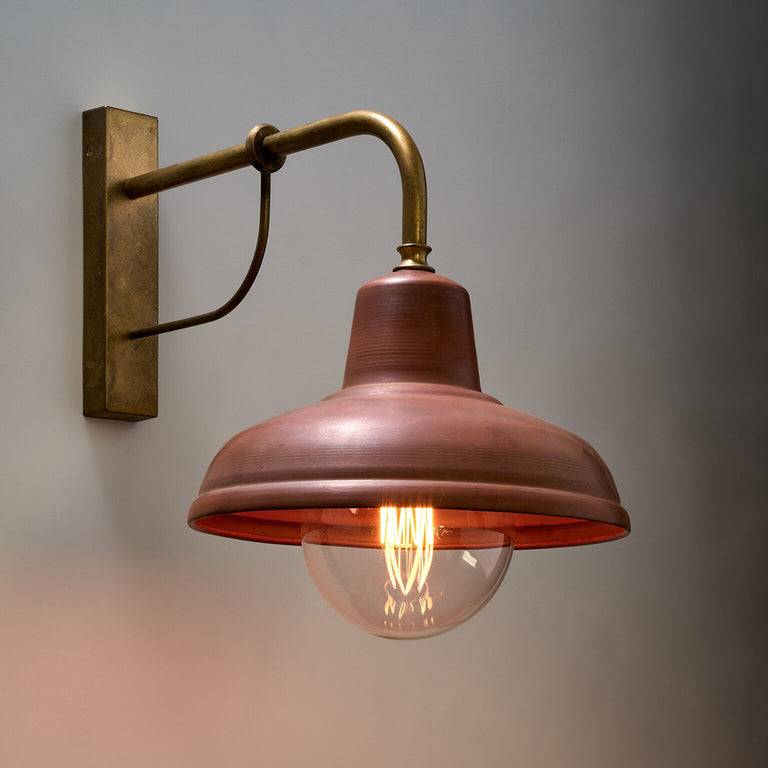 Industrial Interior Wall Light Aged Copper - DEKSEL02