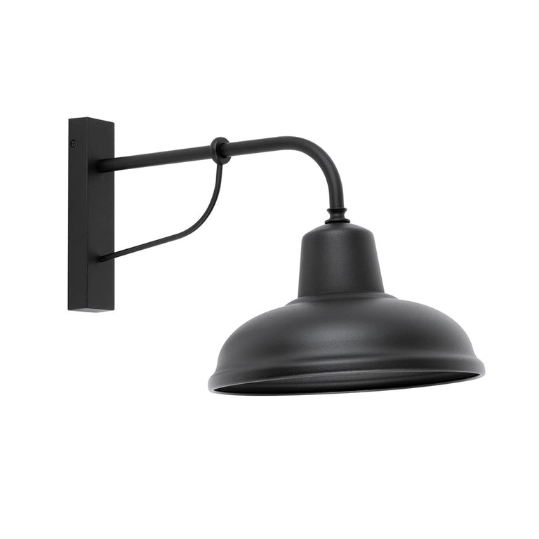 Industrial Interior Wall Light Matt Black - DEKSEL05