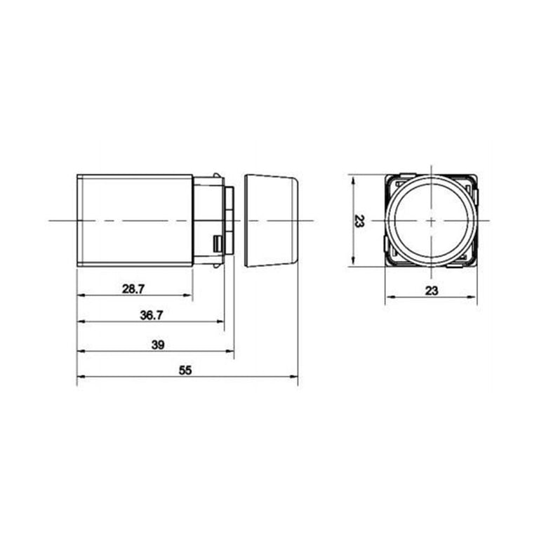 Trailing Edge LED Rotary Dimmer - DIM-400