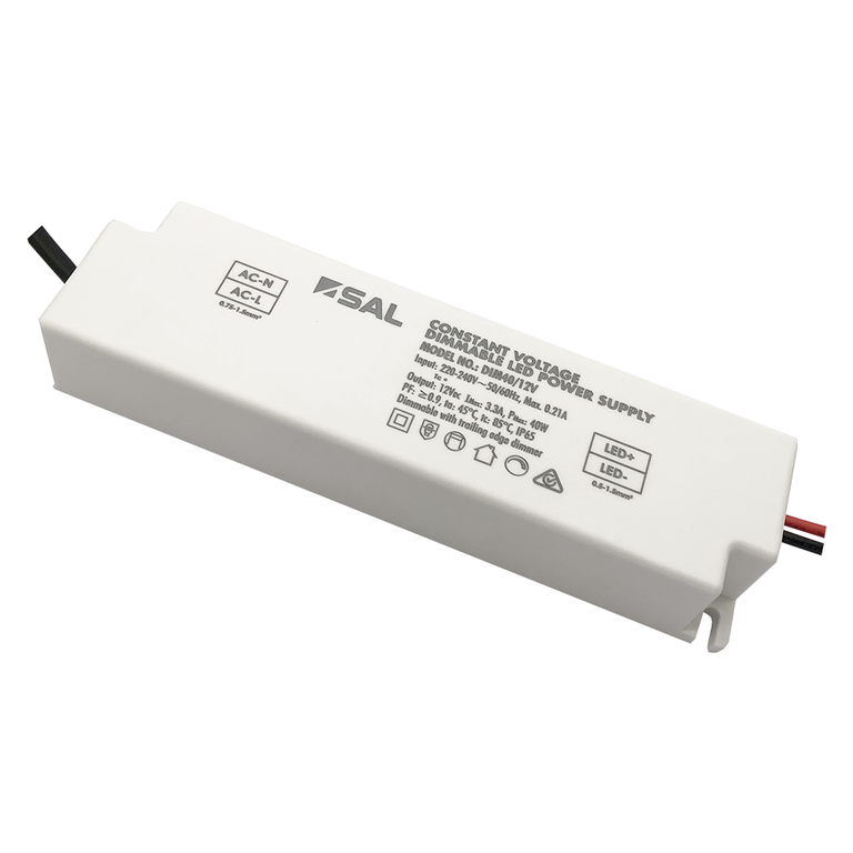 Dimmable Weatherproof 40W 12V DC Constant Voltage LED Driver IP65 - DIM40/12V