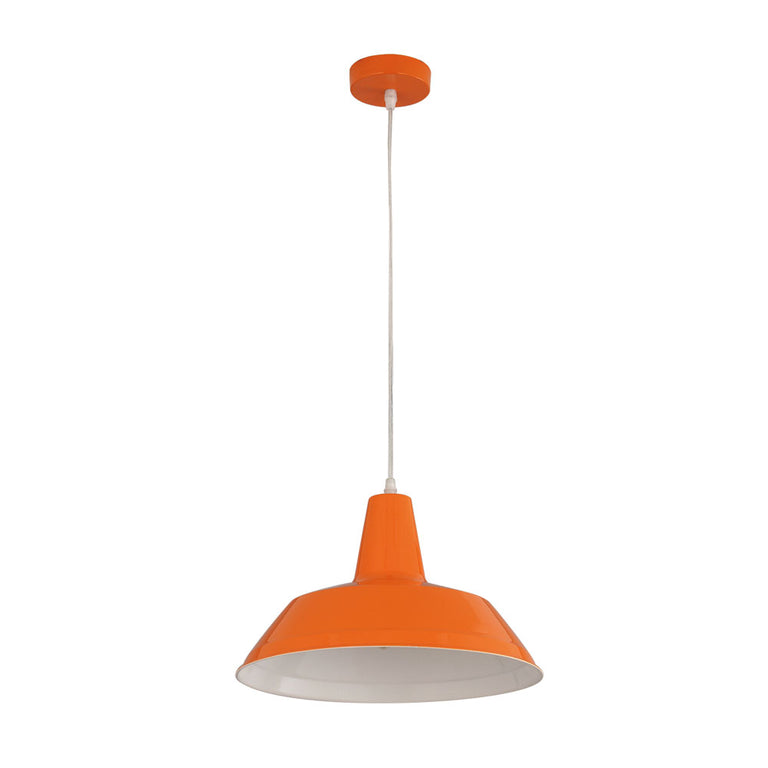 Industrial Metal Pendant Orange - Divo10