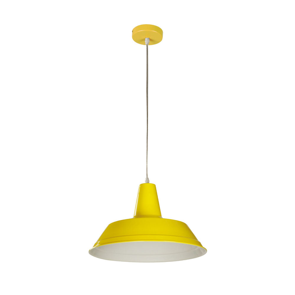 Industrial Metal Pendant Yellow - Divo9