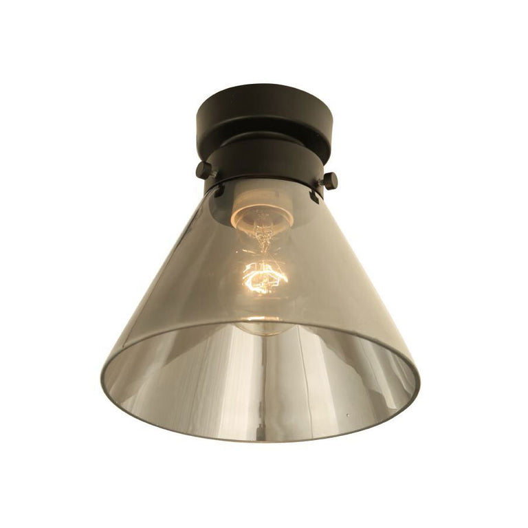 Cone Glass DIY Batten Fix Black / Smoke - DIYBAT07