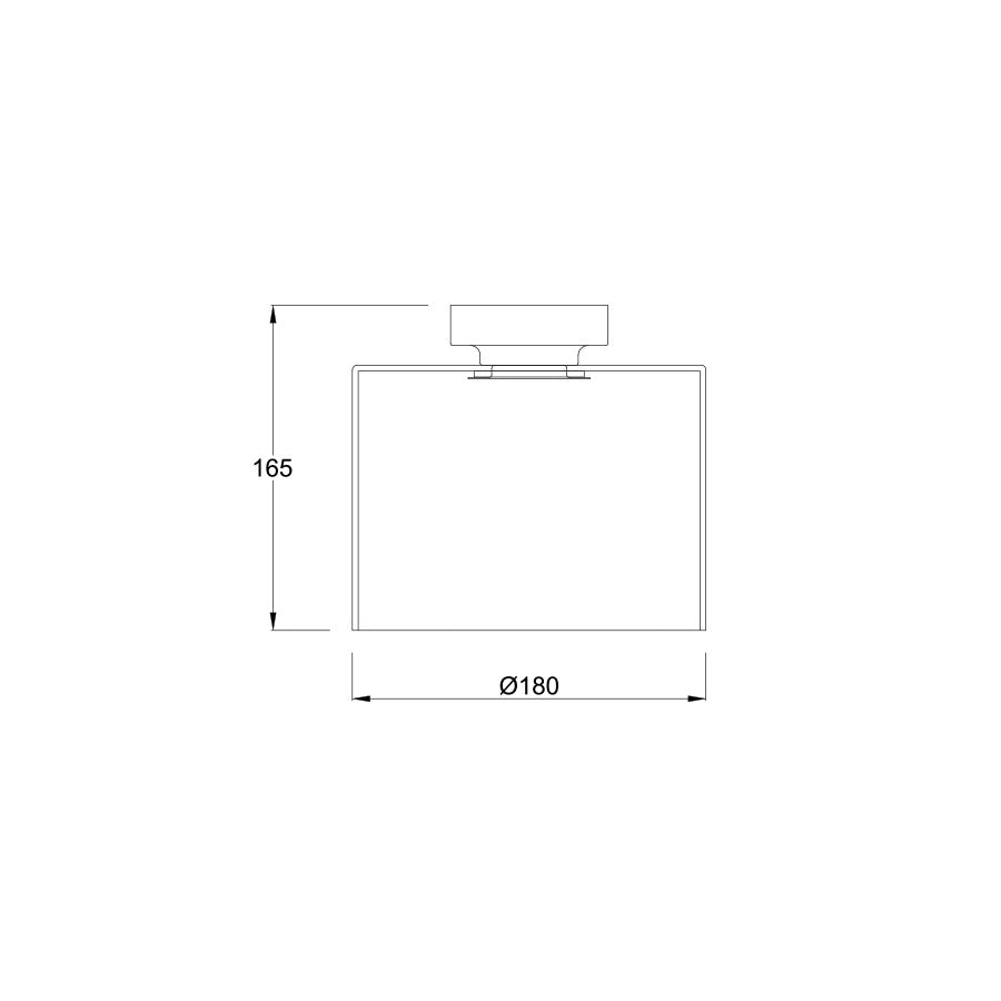 Oblong Glass DIY Batten Fix Black / Smoke - DIYBAT19