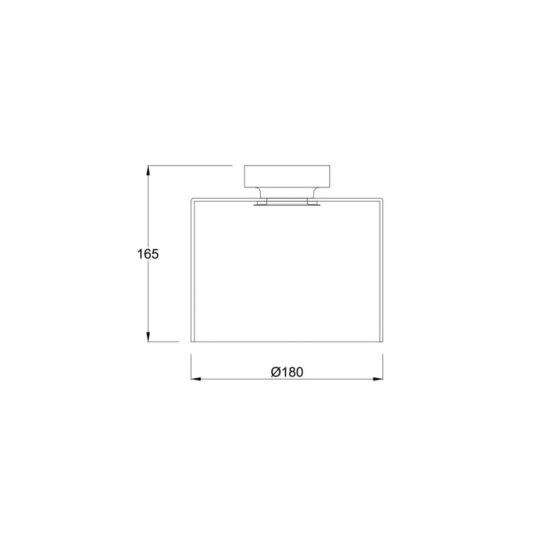Oblong Glass DIY Batten Fix Black / Smoke - DIYBAT19
