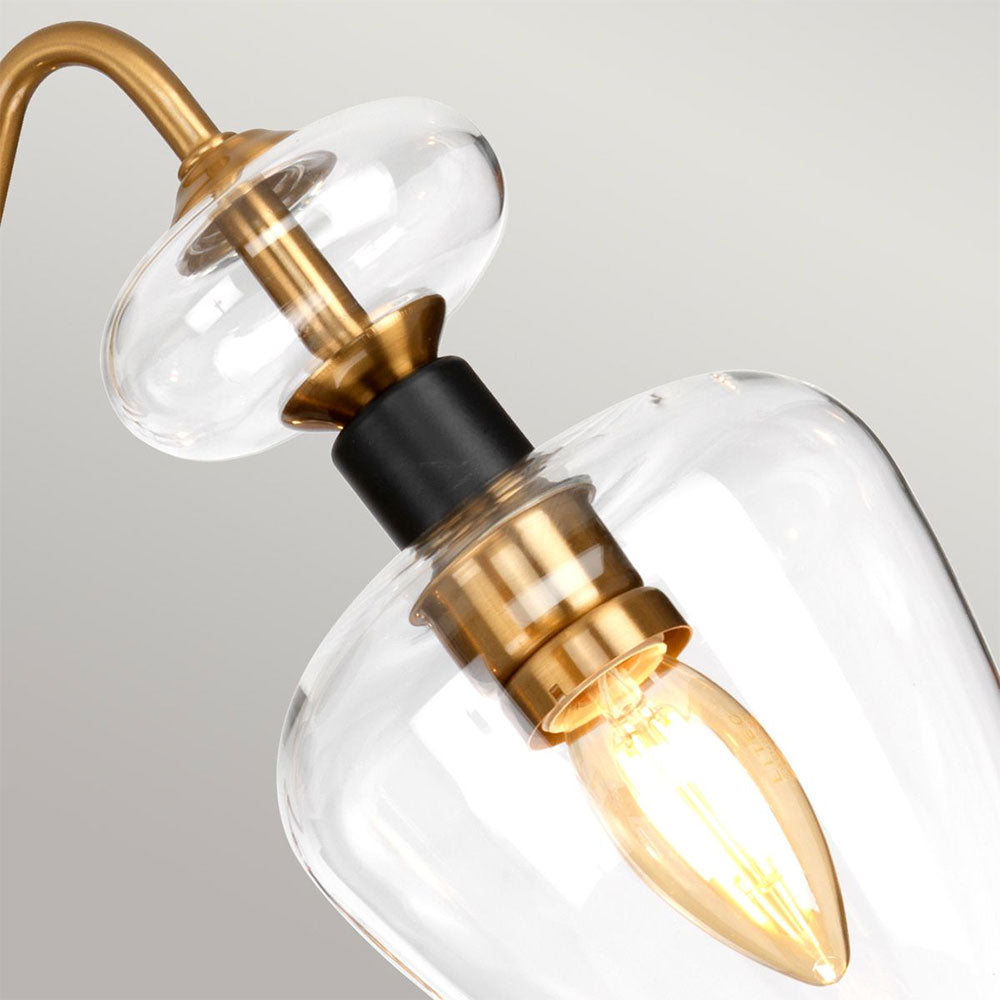 Armand 3 Light Semi Flush Light Aged Brass - DL-ARMAND-SF3-AB
