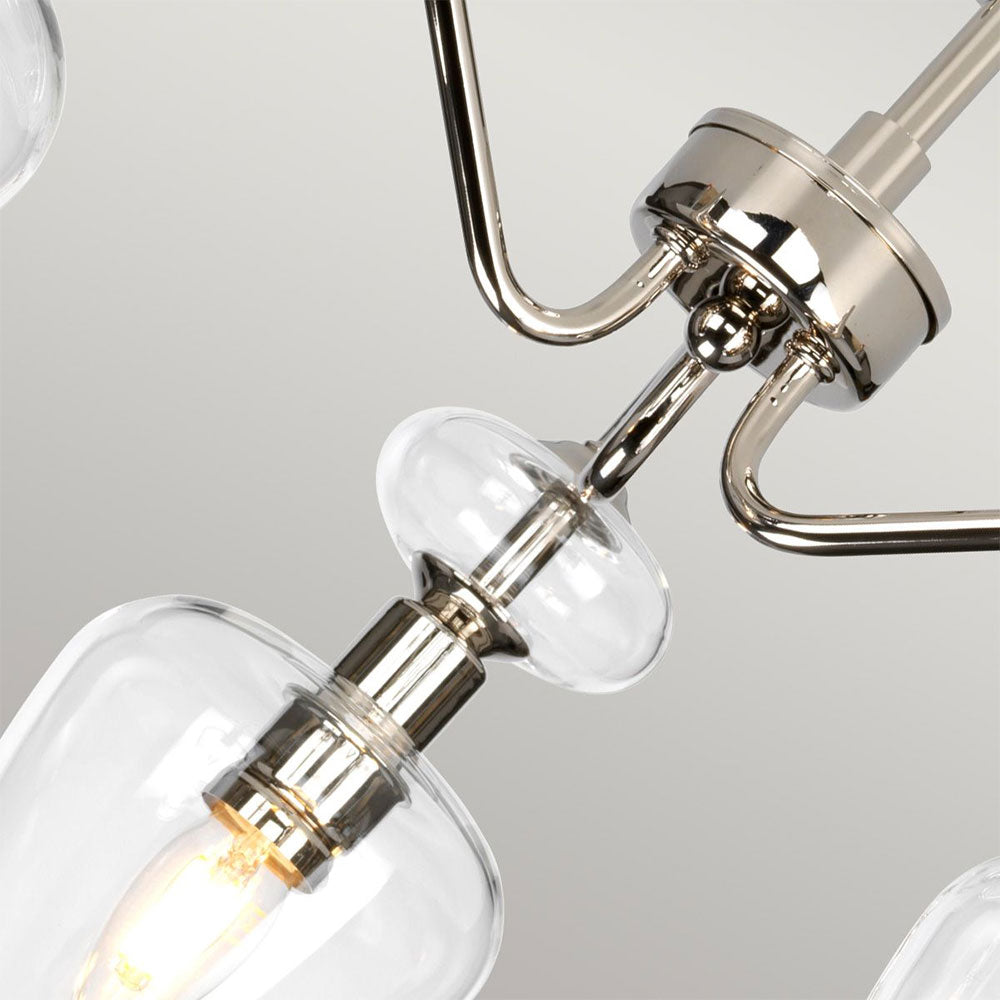 Armand 3 Light Semi Flush Light Polished Nickel - DL-ARMAND-SF3-PN