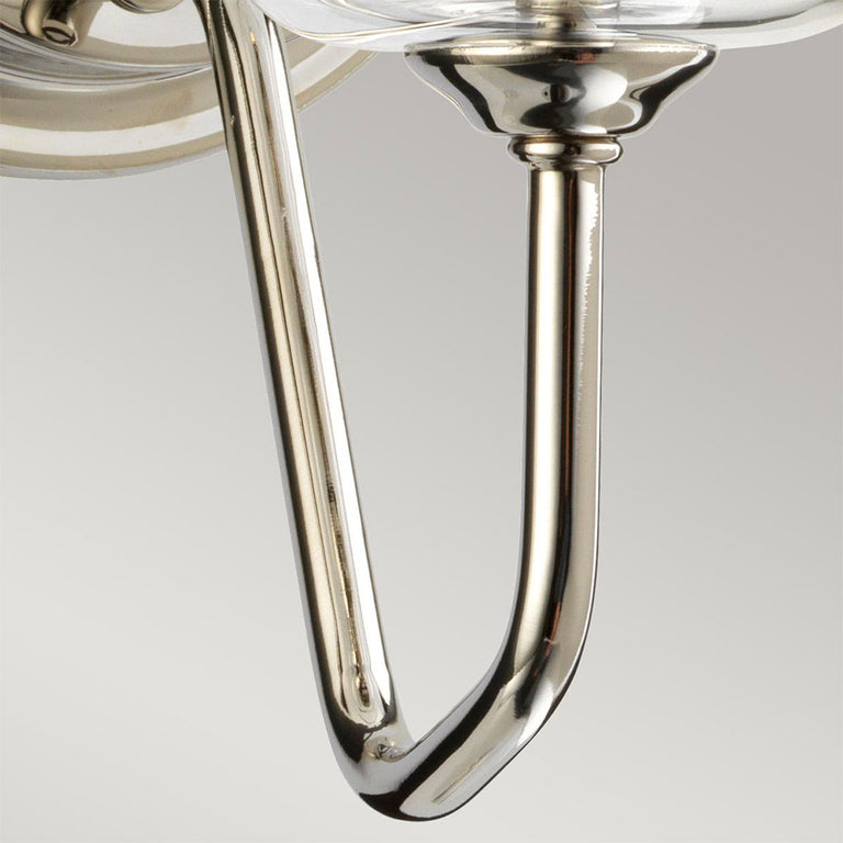 Armand 1 Light Wall Light Polished Nickel - DL-ARMAND1-PN