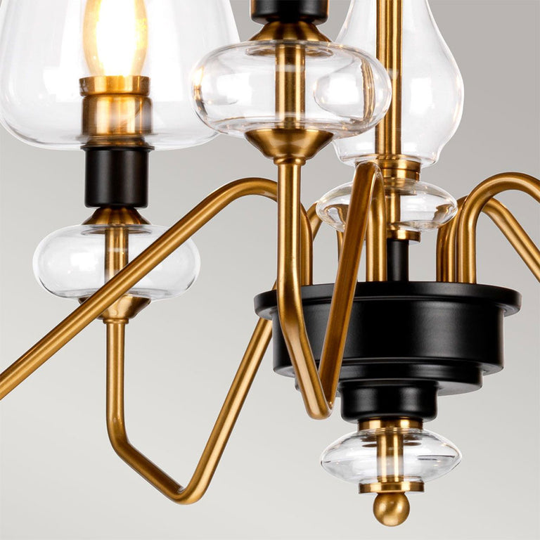 Armand 5 Light Pendant Aged Brass - DL-ARMAND5-AB