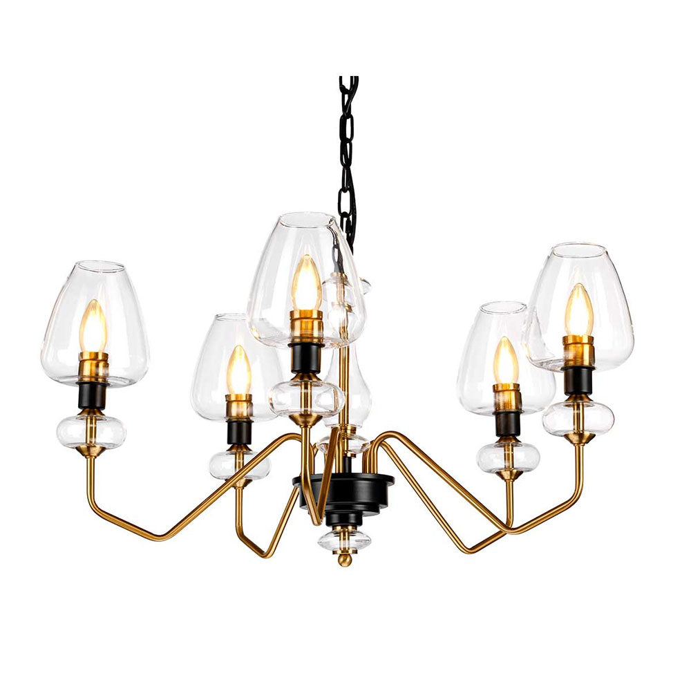 Armand 5 Light Pendant Aged Brass - DL-ARMAND5-AB