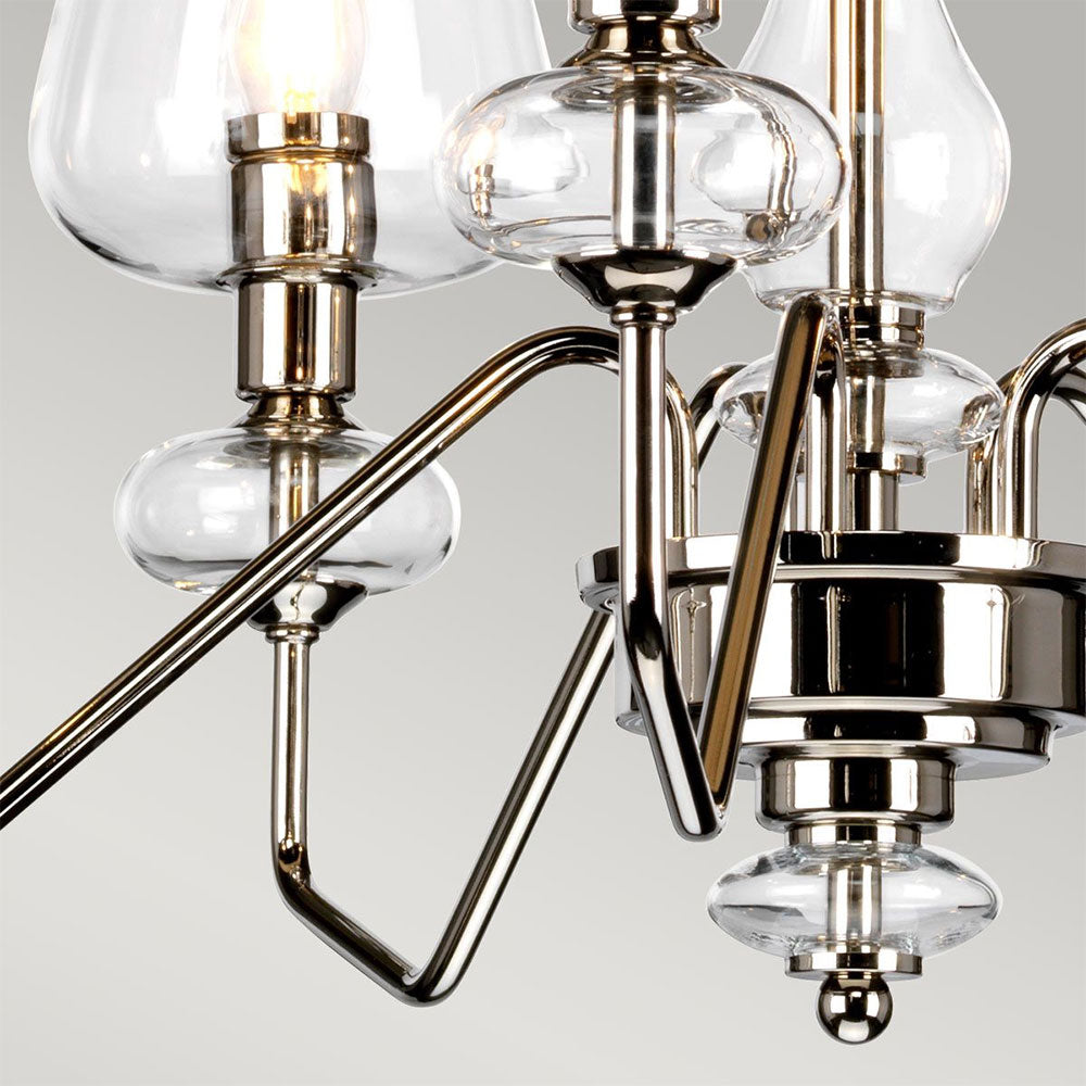 Armand 5 Light Pendant Polished Nickel - DL-ARMAND5-PN