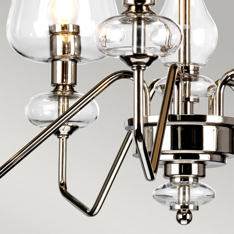 Armand 5 Light Pendant Polished Nickel - DL-ARMAND5-PN