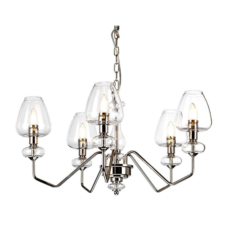 Armand 5 Light Pendant Polished Nickel - DL-ARMAND5-PN