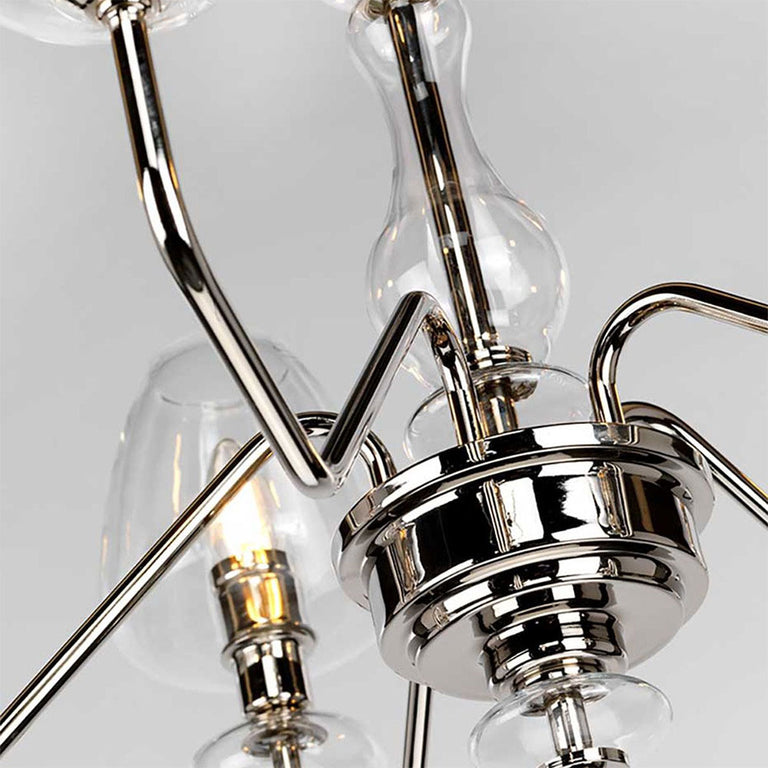 Armand 5 Light Pendant Polished Nickel - DL-ARMAND5-PN