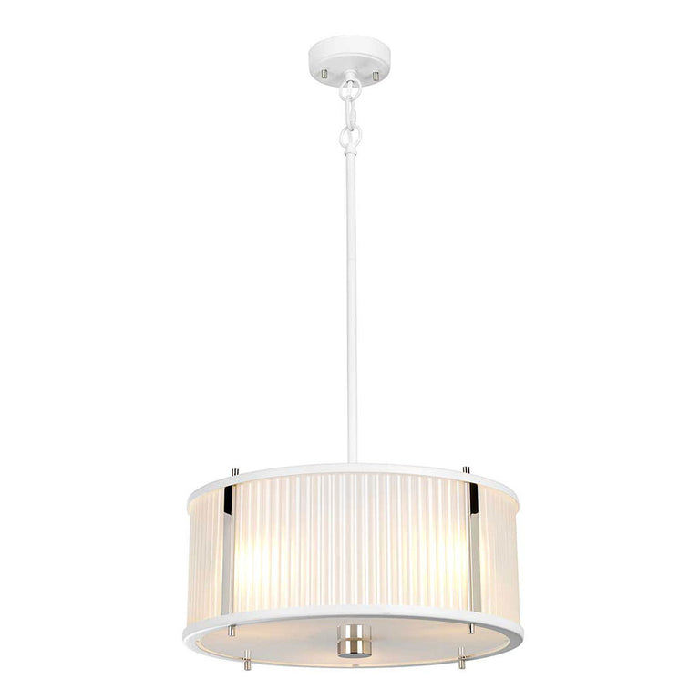 Corona 3 Light Pendant White - DL-CORONA-3P-WPN