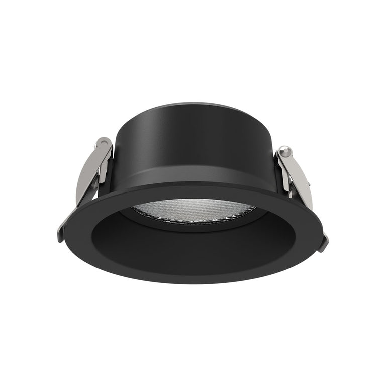 Round 7W Dimmable LED Downlight Black / Tri-Colour - DL108-BKTC7S03