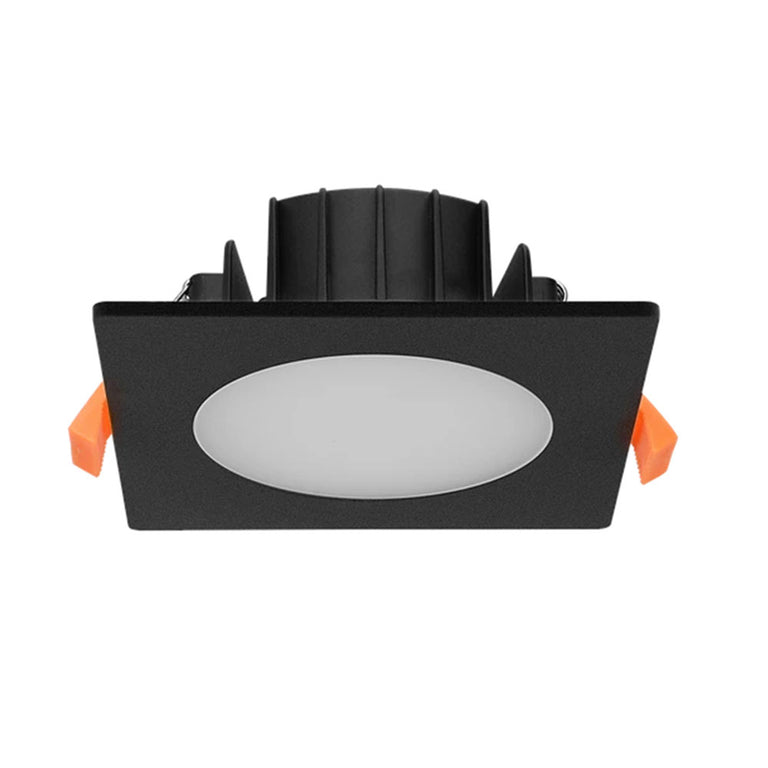 Atlas 5 10W Dimmable Square LED Downlight Black / Tri-Colour - DL1365/BK/TC